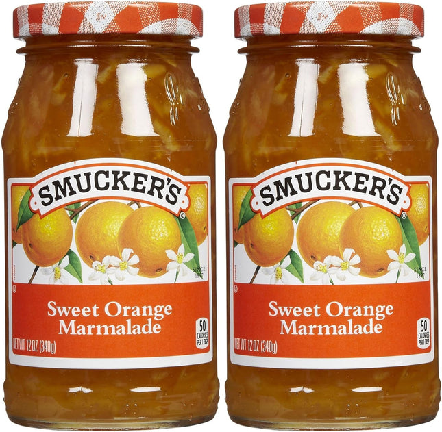 Smuckers Sweet Orange Marmalade Glass Jar Kosher 18oz (2 Pack) - Food & Beverages > Jam Honey Spreads Jams Preserves