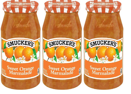 Smuckers Sweet Orange Marmalade Glass Jar Kosher 18oz (3 Pack) - Food & Beverages > Jam Honey Spreads Jams Preserves