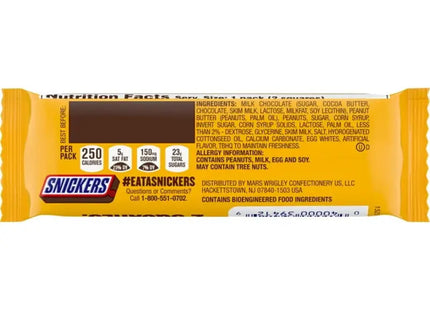 Snickers Peanut Butter Squared Candy Chocolate Bar, Full Size- 1.78 oz