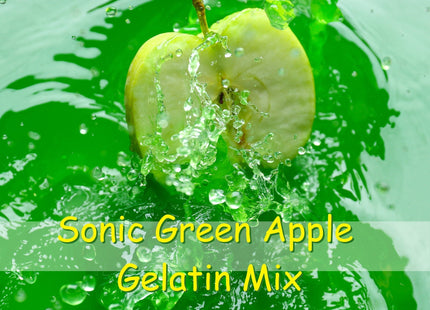 Sonic Green Apple Gelatin Mix Fat Free Dessert Drive-In Flavor 3.94oz (24 Pack) - Food & Beverages > Baking Desserts