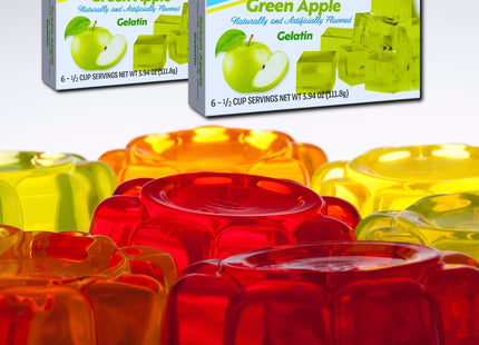 Sonic Green Apple Gelatin Mix Fat Free Dessert Drive-In Flavor 3.94oz (3 Pack) - Food & Beverages > Baking Desserts