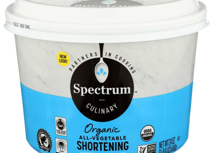 Spectrum Culinary Organic All-vegetable Shortening Gluten-Free 24oz - Health Care > Vitamins & Lifestyle Supplements