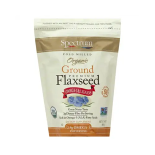 spectrum organic ground flaxseed, blueberry, 16 oz