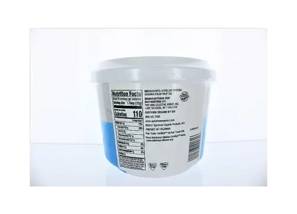 a container of milk with a label on it