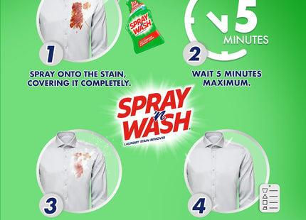 Spray ’n Wash Pre-Treat Laundry Stain Remover Trigger 22oz (4 Pack) - Household Supplies > Detergents Softeners &