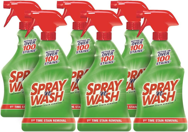 Spray ’n Wash Pre-Treat Laundry Stain Remover Trigger 22oz (6 Pack) - Household Supplies > Detergents Softeners &