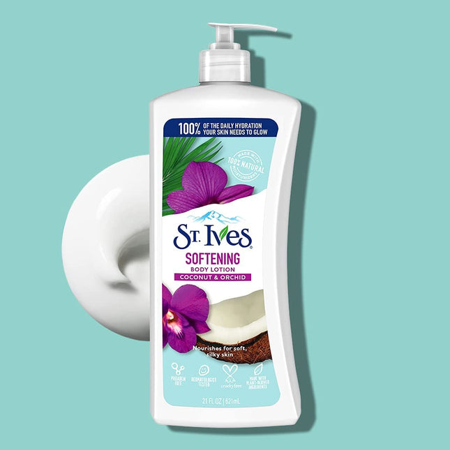 St. Ives Body Lotion Soft-Silky Coconut Milk and Orchid Extract 21oz - Personal Care > Skin & Moisturizer