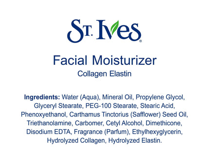 St. Ives Collagen Elastin Face Moisturizer Renewing for Dry Skin 10oz (4 Pack) - Personal Care > Lotion &