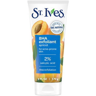 St. Ives Naturally Clear Acne & Blackhead Control Exfoliator Scrub Apricot 6 oz - Personal Care > Skin Exfoliators