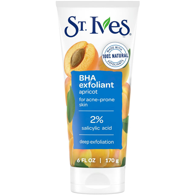 St. Ives Naturally Clear Acne & Blackhead Control Exfoliator Scrub Apricot 6 oz - Personal Care > Skin Exfoliators