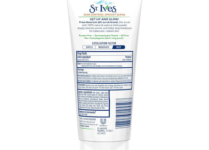 St. Ives Naturally Clear Acne & Blackhead Control Exfoliator Scrub Apricot 6 oz (2 Pack) - Personal Care > Skin