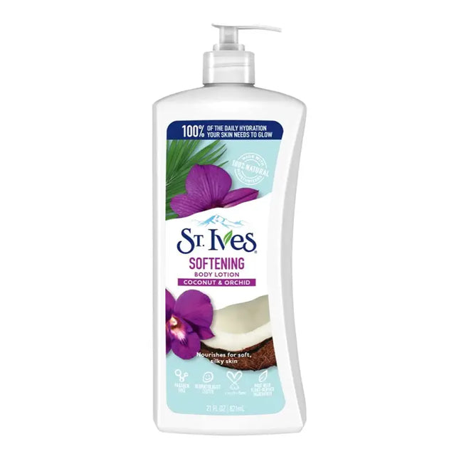 St. Ives Softening Body Lotion Coconut and Orchid 21 oz - Health & Beauty > Personal Care Cosmetics Bath Liquid Hand