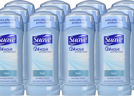 Suave Shower Fresh Antiperspirant Deodorant Stick Invisibl Solid 2.6oz (24 Pack) - Personal Care > Bath & Body