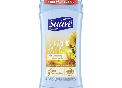 Suave Everlasting Sunshine Invisibl Solid AntiPerspirant Deodorant 2.6oz (24 Pack) - Personal Care > Bath & Body