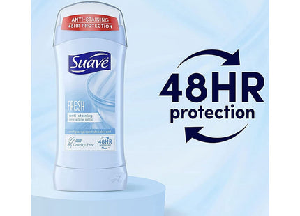 Suave Shower Fresh Antiperspirant Deodorant Stick Invisibl Solid 2.6oz (10 Pack) - Personal Care > Bath & Body