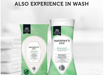 Summer’s Eve Aloe Love Gentle Daily Feminine Wipes pH Balanced 32ct (3 Pack) - Personal Care >