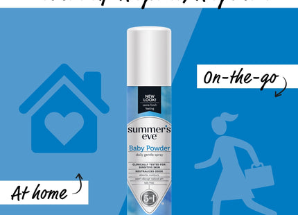 Summer’s Eve Daily Gentle Feminine Deodorant Spray Baby Powder 2oz - Personal Care > Deodorants