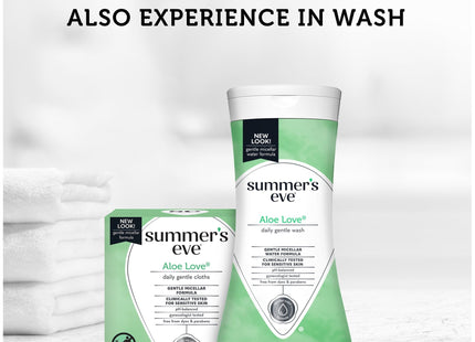 Summer’s Eve Feminine Cleansing Cloths Removes Odor Aloe Love 16 Ct (2 Pack) - Personal Care > Wipes