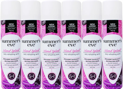 Summers Eve Island Splash Daily Refreshing Feminine Deodorant Spray 2oz (5 Pack) - Personal Care > Bath & Body