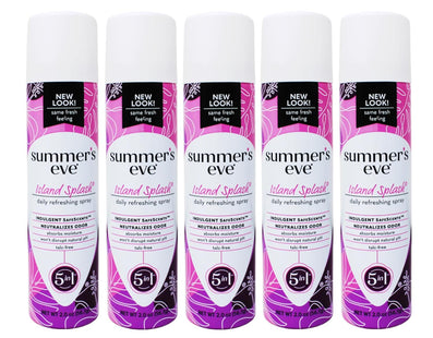 Summers Eve Island Splash Daily Refreshing Feminine Deodorant Spray 2oz (5 Pack) - Personal Care > Bath & Body