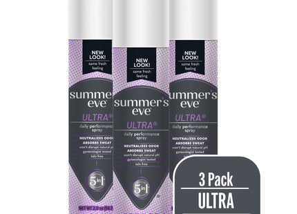 Summers Eve Ultra-Freshening Feminine Deodorant Aerosol Spray 2oz (3 Pack) - Personal Care > Bath & Body Anti-Perspirant