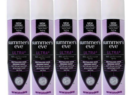 Summers Eve Ultra-Freshening Feminine Deodorant Aerosol Spray 2oz (5 Pack) - Personal Care > Bath & Body Anti-Perspirant