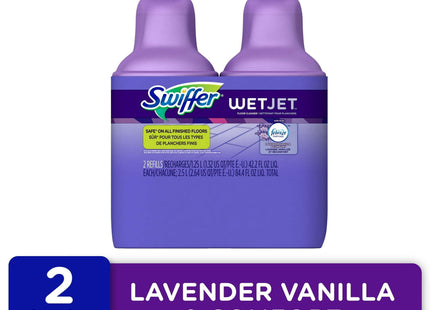 Swiffer Wet Jet Mop Refill Solution Cleaner Lavender 42.2oz (2 Pack) - Household Supplies > Cleaners & Disinfectants