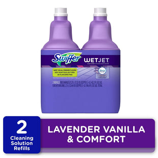 Swiffer Wet Jet Mop Refill Solution Cleaner Lavender 42.2oz (2 Pack) - Household Supplies > Cleaners & Disinfectants