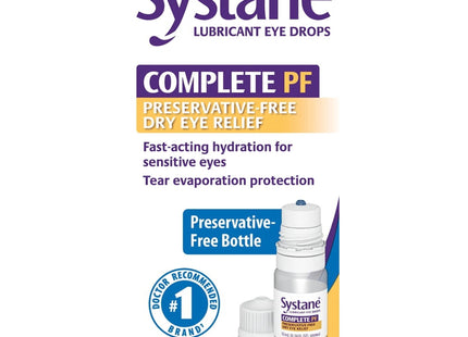 Systane Complete Preservative Free Liquid Eye Drops 0.34oz - Personal Care > Vision & Wash