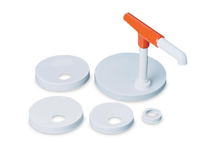 Tablecraft Economy Condiment Pump Kit White Plastic (12 Pack) - Kitchen & Dining > Food Storage Bags