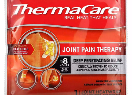 ThermaCare Portable Heating Pad Joint & Muscle Pain Relief Patches 4ct (2 Pack) - Health Care > First Aid Cold Hot