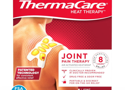 ThermaCare Portable Heating Pad Joint & Muscle Pain Relief Patches 4ct (2 Pack) - Health Care > First Aid Cold Hot