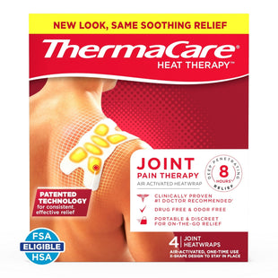 ThermaCare Portable Heating Pad Joint & Muscle Pain Relief Patches 4ct (3 Pack) - Health Care > First Aid Cold Hot