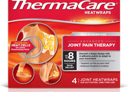 ThermaCare Portable Heating Pad Joint & Muscle Pain Relief Patches 4ct (6 Pack) - Health Care > First Aid Cold Hot