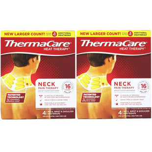 ThermaCare Shoulder Writst Neck & Back Pain Relief Heat Wraps 4ct (2 Pack) - Health Care > First Aid Cold Hot Packs