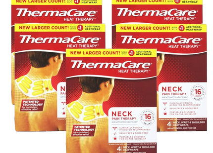 ThermaCare Shoulder Writst Neck & Back Pain Relief Heat Wraps 4ct (5 Pack) - Health Care > First Aid Cold Hot Packs