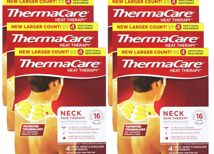 ThermaCare Shoulder Writst Neck & Back Pain Relief Heat Wraps 4ct (6 Pack) - Health Care > First Aid Cold Hot Packs