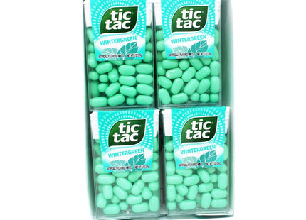 Tic Tac Fresh Breath Mints Wintergreen Flavored Hard Candy 1oz (3 Pack) - Food & Beverages > Sweets Chocolate Gums