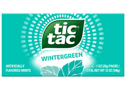 Tic Tac Fresh Breath Mints Wintergreen Flavored Hard Candy 1oz (3 Pack) - Food & Beverages > Sweets Chocolate Gums