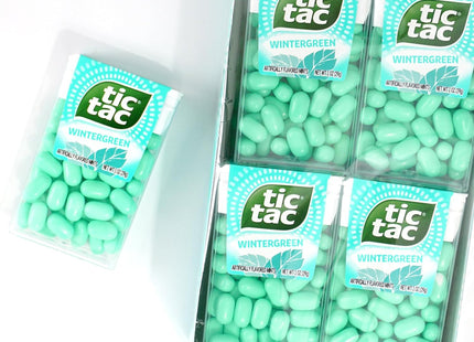 Tic Tac Fresh Breath Mints Wintergreen Flavored Hard Candy 1oz (8 Pack) - Food & Beverages > Sweets Chocolate Gums