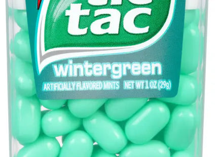 tic tac mint gum in a clear container