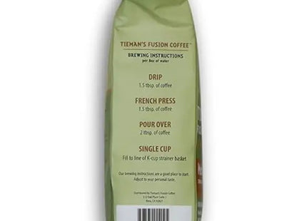 a bag of coffee with a label on it