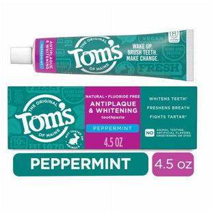 Tom’s of Maine Antiplaque-Whitening Natural Toothpaste Peppermint 4.5oz - Personal Care > Oral