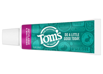 Tom’s of Maine Antiplaque-Whitening Natural Toothpaste Peppermint 4.5oz (6 Pack) - Personal Care > Oral