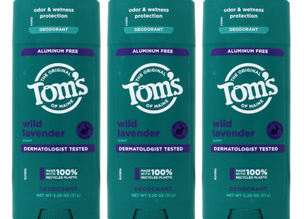 Tom’s of Maine Natural Deodorant Wild Lavender Clear Application 3.25oz (3 Pack) - Personal Care > Bath & Body