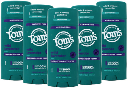 Tom’s of Maine Natural Deodorant Wild Lavender Clear Application 3.25oz (5 Pack) - Personal Care > Bath & Body