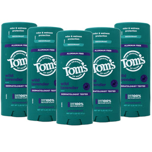 Tom’s of Maine Natural Deodorant Wild Lavender Clear Application 3.25oz (5 Pack) - Personal Care > Bath & Body