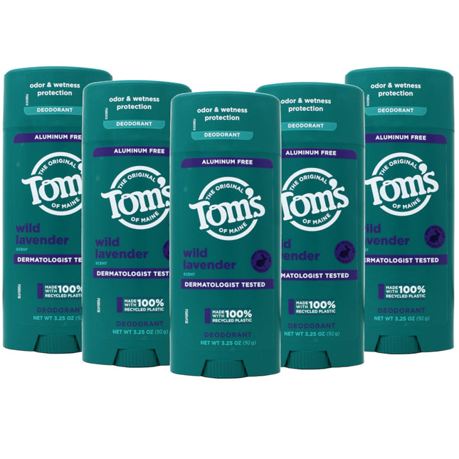 Tom’s of Maine Natural Deodorant Wild Lavender Clear Application 3.25oz (5 Pack) - Personal Care > Bath & Body