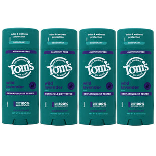 Tom’s of Maine Natural Deodorant Wild Lavender Clear Application 3.25oz (4 Pack) - Personal Care > Bath & Body