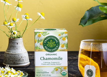 Traditional Medicinals Organic Chamomile Herbal Caffeine Free 16ct (24 Pack) - Food & Beverages > Non-Alcoholic Drinks